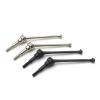 for WLtoys 1/12 12423 12427 12428 RC Car Metal Upgrade Parts, Modified CVD Front Propshaft Pair, Silver, Black(Silver) view 3