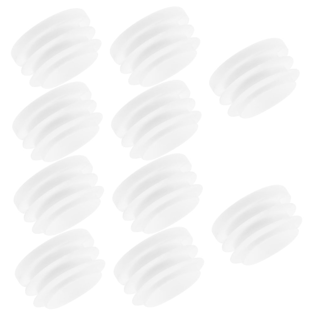 BESPORTBLE 10pcs Lacrosse Stick End Caps Hockey Stick Butt End Covers Easy Install Replacement Caps for Clean Playing Experience Plated Steel