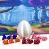 12pcs 3D Printed Dinosaurs with Egg, Articulated Multi Color Fidget Dinosaurs Figures, Tiny Mini Animal Gift Idea, Birthday Party Decorations, Cake Toppers MD-Ass-WHE view 3