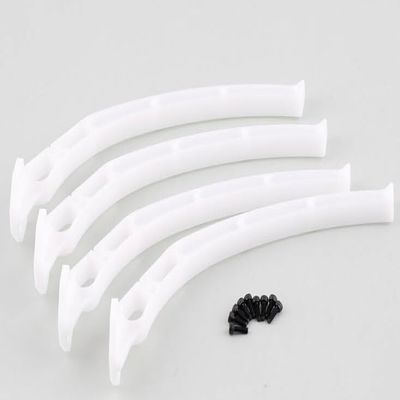 4pcs/Set Universal Aircraft Qudcopter Wheels Tripod Landing Skids Gear for F450 F550 SK480 (1 Set)(White)