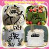 15 PCS Black Happy Birthday Cake Toppers Acrylic Mirror Inserts for Cakes Cupcakes Desserts 15 Styles view 4