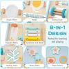 BABY JOY Wooden Baby Walker, Push and Pull Learning Activity Center, Montessori Walker Toy with Wheels, Push Toy for Toddlers, Boys and Girls 1+ Years Old view 2