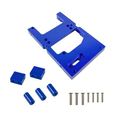 Aluminum Alloy Servo Fixed Mount Bracket for Wpl C24 C14 B16 B36 1/16 RC Car MN D90 99s Upgrade Metal Spare Parts(Blue)