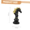 ABOOFAN 1pc Creative Resin Chess Piece Ornament for Home Desktop Decor Unique International Chess Horse Sculpture Medium Figurine for Living Room and Office Decor view 2