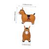 Vaguelly Jumping Horse Ride Extra Thick Bouncy Animal Toy for Boys and Girls Comfortable Indoor Fun for Toddlers and Boy Girl Encourages Balance Adorable Design Horse view 2