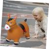 Vaguelly Jumping Horse Ride Extra Thick Bouncy Animal Toy for Boys and Girls Comfortable Indoor Fun for Toddlers and Boy Girl Encourages Balance Adorable Design Horse view 4