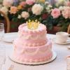 12PCS Crown Cake Topper for Flower Bouquets,Pearl Tiara Princess Gold Crown for Wedding Birthday Baby Shower Party Decor view 2