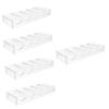 ERINGOGO 5pcs Portable Acrylic Poker Chip Organizer Clear Multi-function Tray for Standard Chips Storage Box for Poker Games Parties and Home Use Accessory for Easy Classification view 1