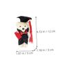 Abaodam 4pcs Mini Plush Graduation Bear Adorable Stuffed Bears Flower Bouquet Accessories for Graduation and Unique Keepsake view 2