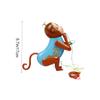 CHICAMPERA Adorable Monkey Climbing Toy for Boy Girl Engaging Cartoon Pulling Plaything with Strong Rope for Fun and Skill Development for Parent-boy Girl Bonding and Cognitive Growth view 2