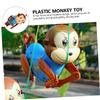 CHICAMPERA Adorable Monkey Climbing Toy for Boy Girl Engaging Cartoon Pulling Plaything with Strong Rope for Fun and Skill Development for Parent-boy Girl Bonding and Cognitive Growth view 3