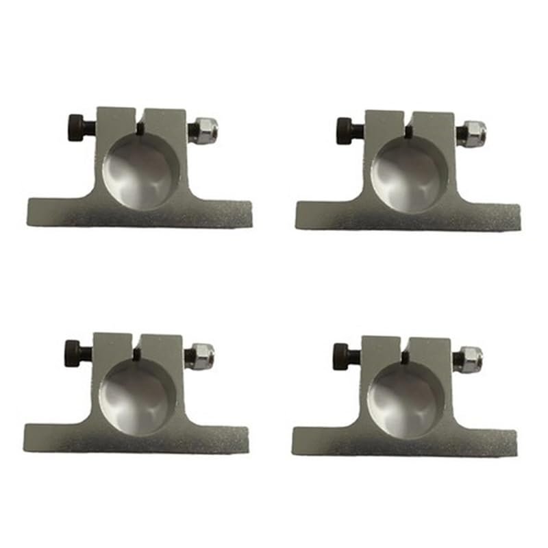 4PCS Aluminum Alloy T-Shaped Pipe Clamp 12mm/14mm Carbon Tube Clip Holder Motor Mount Fixed Base for RC Drone Quadcopter Parts(14mm)