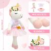 Blueweenly Big Sister Gift for Girls 11.8 Inches Unicorn Stuffed Animal Plush Doll with Pink Tutu Skirt and White Message Big Sister Shirt, Gifts for Girls Toddler view 4