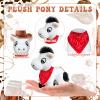62 Pcs Adopt a Horse Animal Party Favors Include 12 Mini Stuffed Horse 12 Boxes 12 Brown Hat 12 Red Scarf 12 Cards 1 Adopt Sign 1 Fence for Adopt a Grassland Animal Party Favor Pet Birthday Supplies view 3