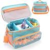 Carrying Case for Toniebox Starter, Storage Compatible with Tonies Box 1&2, Tonies Characters Figures, Headphones and Charging Station, Portable Storage Bag with Shoulder Strap and Handle Bar (Pink) view 1