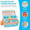Carrying Case for Toniebox Starter, Storage Compatible with Tonies Box 1&2, Tonies Characters Figures, Headphones and Charging Station, Portable Storage Bag with Shoulder Strap and Handle Bar (Pink) view 4