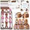 62 Pcs Adopt a Horse Animal Party Favors Include 12 Mini Stuffed Horse 12 Boxes 12 Hats 12 Scarves 12 Cards 1 Adopt Sign 1 Fence for Adopt a Grassland Animal Party Favor Pet Birthday Supply Gifts view 1