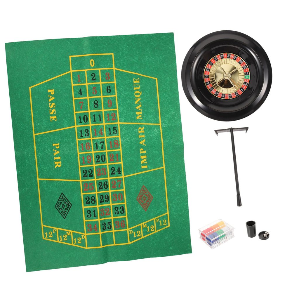 PRETYZOOM Poker Wheel Game Set for Parties Carnival Trade Show Poker Wheel Prop Table Game