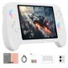RG557 Retro Handheld Game Console , 5.48 Inch AMOLED Screen Handheld Emulator Android 14 System Dimensity 8300 Processor Support WiFi 6E Bluetooth 5.3(White) view 1