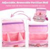 Carrying Case for Toniebox Starter, Storage Compatible with Tonies Box 1&2, Tonies Characters Figures, Headphones and Charging Station, Portable Storage Bag with Shoulder Strap and Handle Bar (Pink) view 3