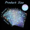 100 Pcs Photocard Sleeves Diamond-Shape Laser Flashing-Card Sleeves Trading Cards Sleeve-Holographic Foil Protective Cover Foil-Cards Protective-Sleeve 65x90mm view 2