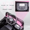12V Kids Ride On Truck Car Electric Ride On Toy for Toddles with Remote Control, Spring Suspension, Led Lights, Music, Pink view 3