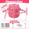 Interactive Educational Drawing Robot for Kids Montessori Painting Learning Toys for 3 4 5 6 7 8 Year Old Boys Girls Birthday PartyPink view 2