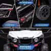 12V Kids Ride On Truck Car Electric Ride On Toy for Toddles with Remote Control, Spring Suspension, Led Lights, Music, White view 2
