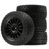 1/10 RC Rally Car Tires 12mm Hex Plastic 2.2''Wheels Rims RC Road Tyres OD 78mm for 1/10 HPI WR8 Off-Road Rally 1/14 WLtoys 124019 144001 1/16 Redcat Volcano RC Buggy (Black) view 1