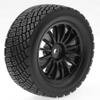 1/10 RC Rally Car Tires 12mm Hex Plastic 2.2''Wheels Rims RC Road Tyres OD 78mm for 1/10 HPI WR8 Off-Road Rally 1/14 WLtoys 124019 144001 1/16 Redcat Volcano RC Buggy (Black) view 2
