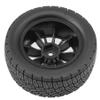 1/10 RC Rally Car Tires 12mm Hex Plastic 2.2''Wheels Rims RC Road Tyres OD 78mm for 1/10 HPI WR8 Off-Road Rally 1/14 WLtoys 124019 144001 1/16 Redcat Volcano RC Buggy (Black) view 3