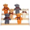 4-Tier Wooden Display Stand With Acrylic Risers, Shelf For Jewelry, Perfumes, Dolls, Cupcakes, Toys, Makeup view 1