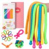 10 Pack Sensory Toys for Kids  Upgraded Extra-Thick Stretchy Sensory Strings for Autism, ADHD, Anxiety  Gift Box, Perfect Stocking Stuffers for Boys & Girls, Ideal for Travel or Classroom (Textured) view 1