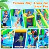 FBSPORT Inflatable Bounce House Water Slide Park, Double Slide Bouncer Castle with 550W Air Blower, Climbing Wall, Jumping Area, Toss Rings, Basketball, Splash, Bouncy House for Backyard Outdoor view 2
