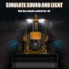 FANXMF RC Backhoe Wheel Loader 2.4G Fully Functional 1/20 Remote Control Excavator Bulldozer Back Hoe Truck Tractor Digger Heavy Duty Construction Vehicle Engineering Trucks view 4