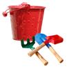 Mikikit 1set Portable Gardening Tools for Boys and Girls Lightweight Flowering Tools Ergonomic Design for Easy Planting Rake Shovel and Trowel for Outdoor Fun and Garden Play Random view 1