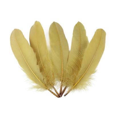 50Pcs Colorful Goose Feathers 15-20cm Natural Swan Feather for Crafts Home Decoration DIY Party Jewelry Making Accessories(Olive Green)