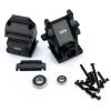 Aluminum Alloy Gearbox Case Upgrade Parts for Arrma 1/8 Kraton Outcast Typhon Talion 1/7 Infraction Fireteam Felony Mojave,Replace#AR310854 (Black) view 2