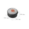 INOOMP 10pcs Miniature Sushi Set Lifelike Onigiri and Rice Roll Food Models for Dollhouse Display and Photography Realistic Kitchen Props for Crafting view 2