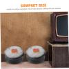 INOOMP 10pcs Miniature Sushi Set Lifelike Onigiri and Rice Roll Food Models for Dollhouse Display and Photography Realistic Kitchen Props for Crafting view 3