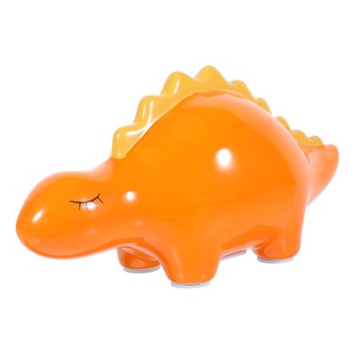 Abaodam Cartoon Dinosaur Piggy Bank Ceramic Storage for Boy Girl Fun and Functional Savings Jar for Boys and Girls Birthday Cute Home
