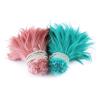 100Pcs/1lot Natural Rooster Feather Plume Decoration DIY Sewing Accessory 4-6" Pheasant Feathers for Crafts plume Wholesale(Rose red) view 4