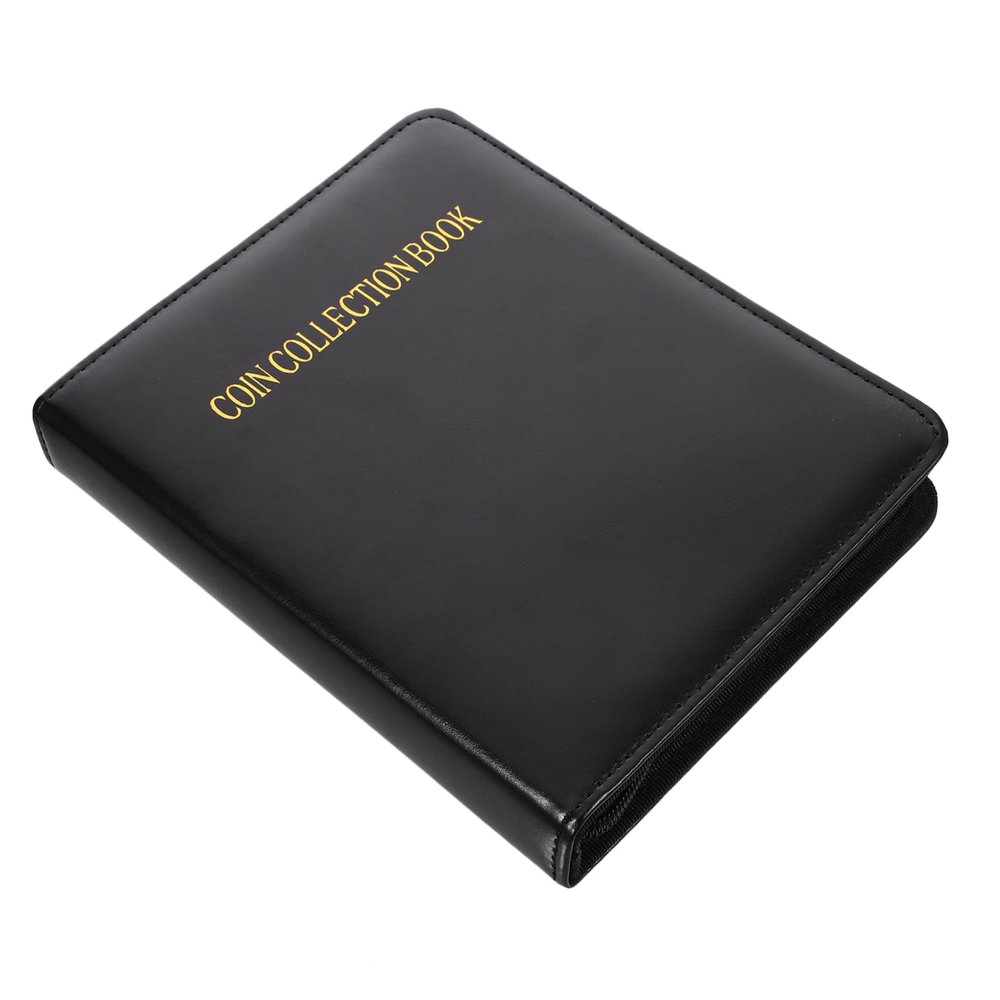 Angoily 240grids Coin Organizer Slots Coin Collection Book Zipper for Collectors