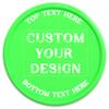 200-1000 Custom Poker Chips, Plastic Poker Chips Personalized Your Own Logo/Image/Text, Double Side Full Color Printing Drink Tokens with Storage Case for Bar, Wedding, Events, Promotions (Green) view 1