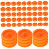 Cabilock Diy Craft Pulley Wheel Set 100pcs Plastic Serpentine Belt Pulley Mute Gears Toy Wheel Accessories Multipurpose for Rc Cars Planes view 1