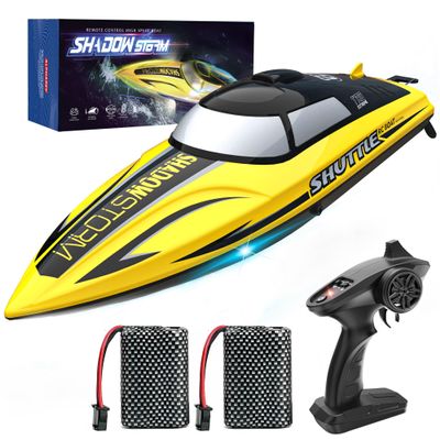 BEZGAR RC Boat - 32+ KPH Fast Remote Control Boat for Pool, Lake & Salt Water, 2.4GHz Speed Boats for Adults & Kids, Summer Water Beach Toys, Birthday Gifts for Boys & Girls Age 8-12 Years Old