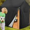 Outdoor Wooden Kids Playhouse Cover | Side Zippered Portable Playhouse Protective Cover,All-Weather Protector, 420D Oxford Fabric,Kids Play House Tarpaulin For Garden, Patio, Yard, Lawn Use view 3
