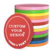 100 PCS Custom Poker Chips, 9 Colors Drink Tokens Chips, Double Sides Full-Color Print Your Logo and Text, Personalized Plastic Poker Chips for Bar Promotions, Golf Club, Parties & Events (Red) view 1