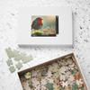 European Robin Cute and Chest-Red in Cool Morning Mists Jigsaw Puzzle Made in USA view 4