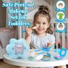 Pretend Makeup Kit for Toddlers 3-5, Kids Play Makeup Set for Girls 3-4 4-6, Frozen Toddler Fake Make Up Toys with Purse, Princess Birthday Valentines Gift for Little Girls 3 4 5 6 Year Old view 2